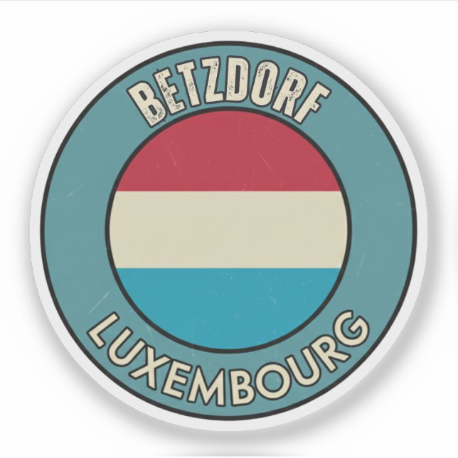 Pegatina Betzdorf, Luxemburgo (Anverso)