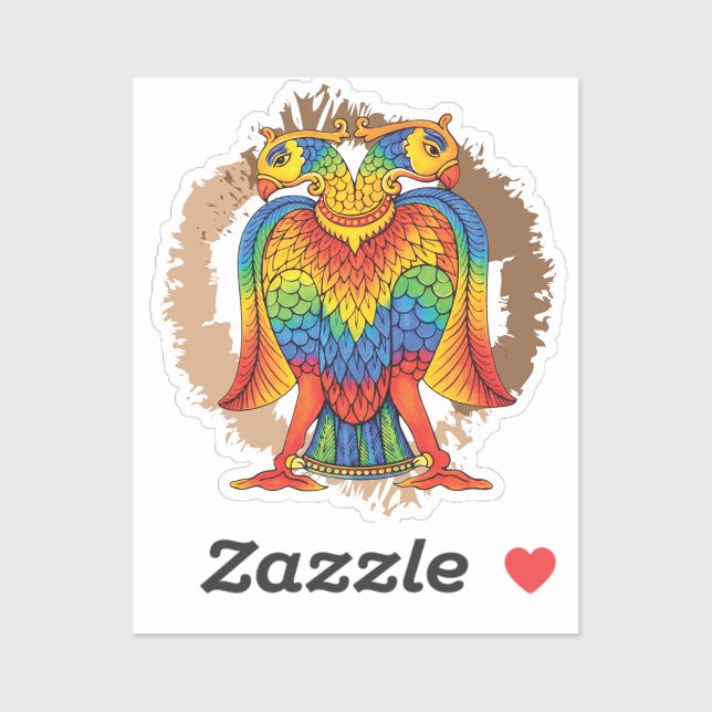 Pegatina bherunda bird (Hoja)