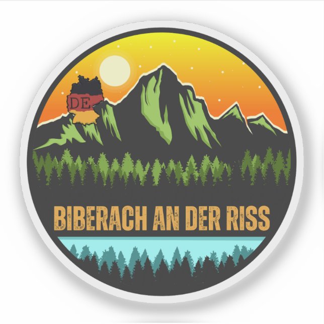 Pegatina Biberach an der Riß, Alemania (Anverso)