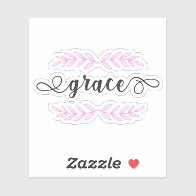 Pegatina Biblia cristiana contra gracia (Hoja)