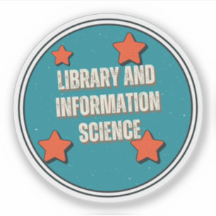 Pegatina Bibliotecas y ciencias de la información