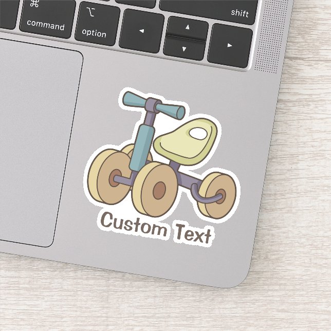 Pegatina Bicicleta de juguete (Detalle)