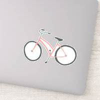 Bicicleta rosa cúpula Arte de dibujo holandés en b