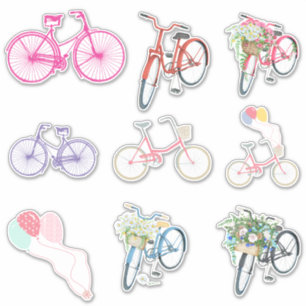 Pegatina Bicicletas retro