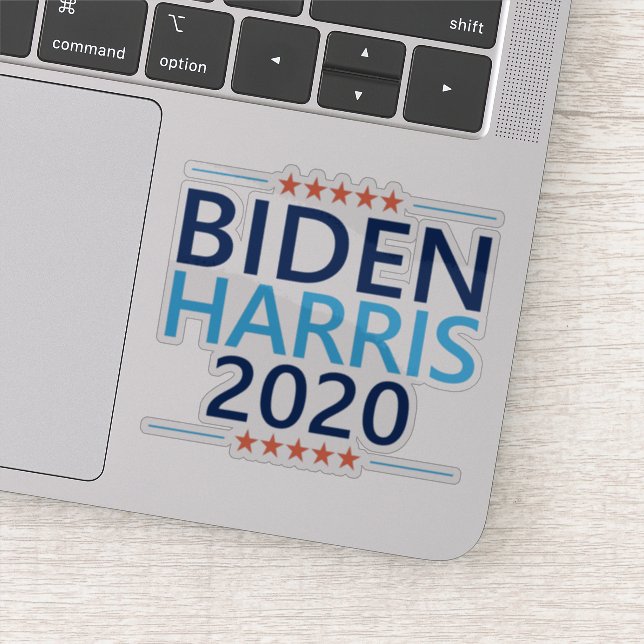 Pegatina Biden Harris 2020 para las elecciones presidencial (Detalle)