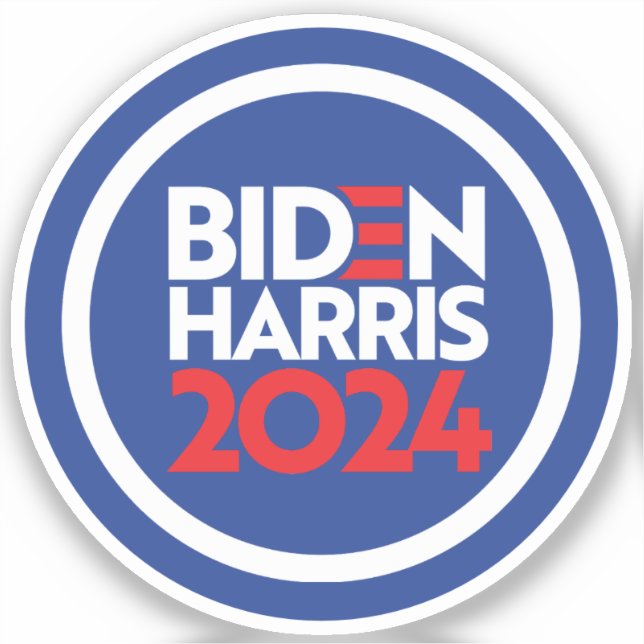 Pegatina Biden Harris 2024 (Anverso)