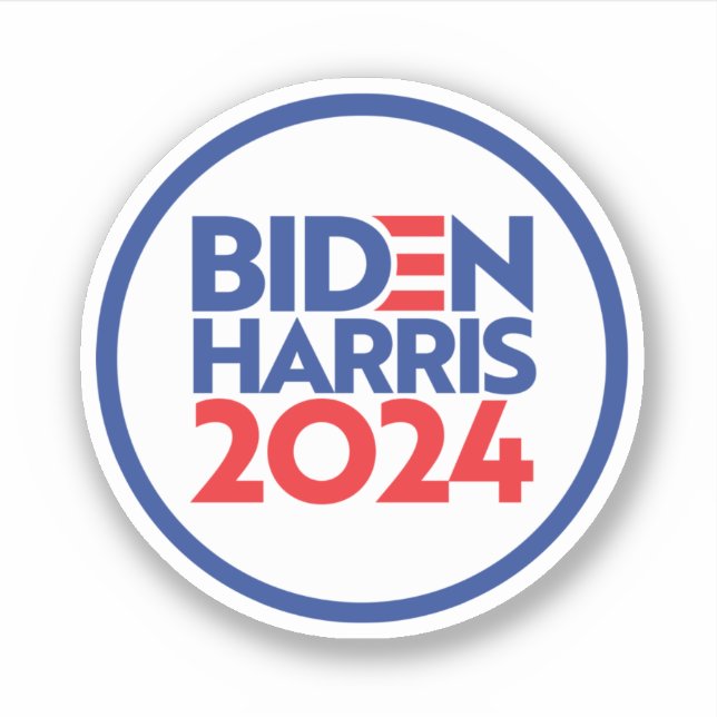 Pegatina Biden Harris 2024 (Anverso)