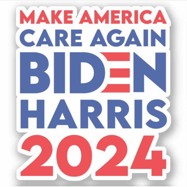 Pegatina Biden / Harris - 2024 - Haz que Estados Unidos vue (Anverso)