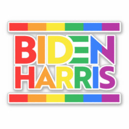 PEGATINA BIDEN HARRIS ORIDE RAINBOW