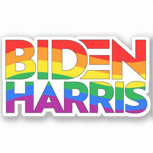 Pegatina Biden Harris Pribow (Anverso)