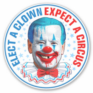 Pegatina Biden payaso Funny Biden Pro triunfo 2024