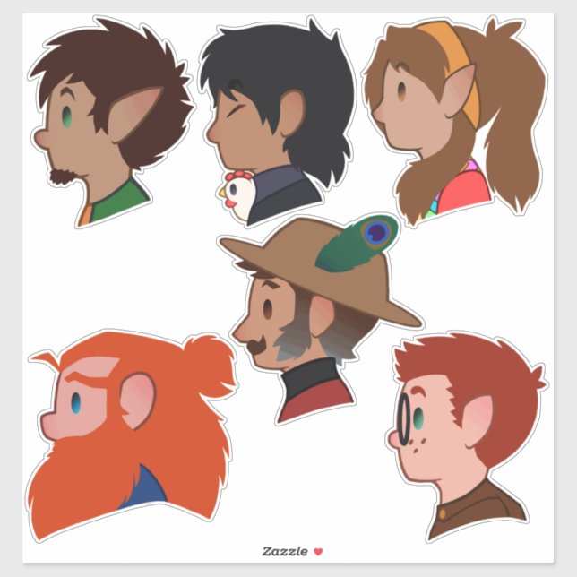 Pegatina ¡Bien hecho, Sudáfrica! Cast (Hoja)