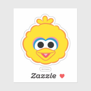 Pegatina Big Bird Sonriendo Cara 2