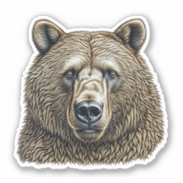 Pegatina Big Brown Bear Personalizado