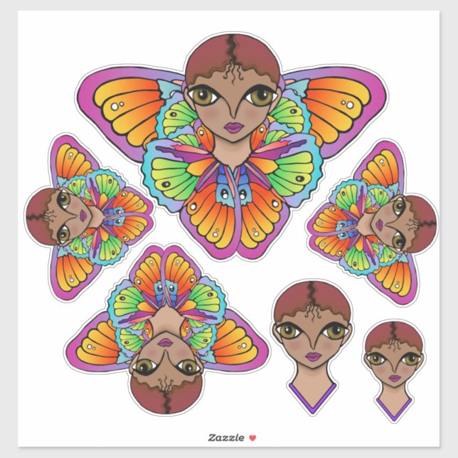 Pegatina Big Eyes (Hoja)