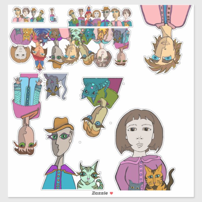 Pegatina Big Eyes (Hoja)