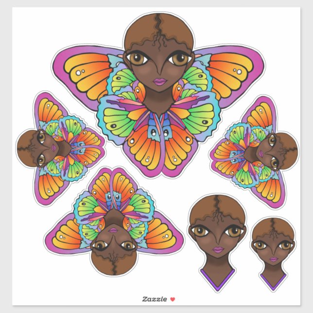 Pegatina Big Eyes (Hoja)