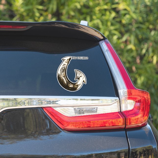 Pegatina Big Island Tribal Hook (Lado del coche)