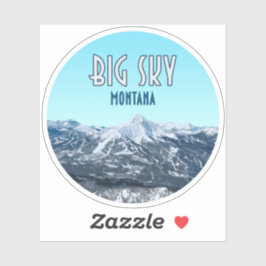 Pegatina Big Sky Montana Vintage