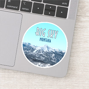 Pegatina Big Sky Montana Vintage