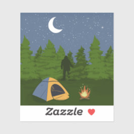Pegatina BigFoot Camping 