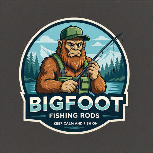 Pegatina Bigfoot Rods Keep Calm Fish On