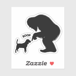 Pegatina Bigfoot Sasquatch Beagle Boop