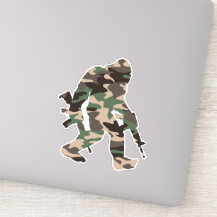 Pegatina Bigfoot Sasquatch Camo