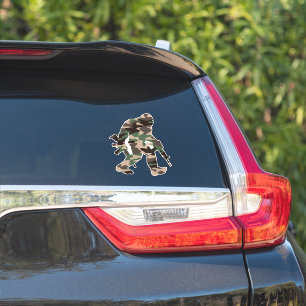 Pegatina Bigfoot Sasquatch Camo