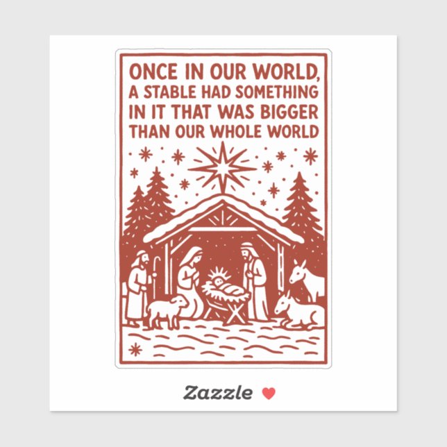 Pegatina Bigger than our whole world 1 (Hoja)