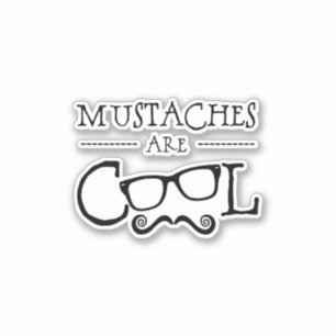 Pegatina Bigotes Gafas Cool