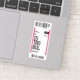 Pegatina Billete de viaje de Estambul