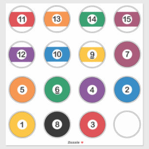 Pegatina Billiards Bolsa de bolas Snooker