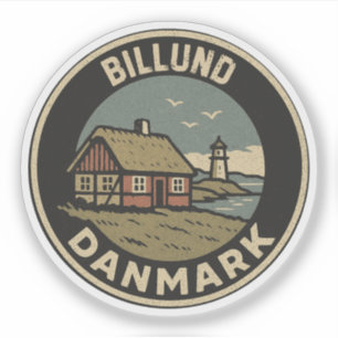 Pegatina Billund, Dinamarca Danmark