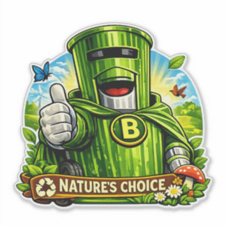 Pegatina Bin Sentinel: La elección de la naturaleza Pegatin