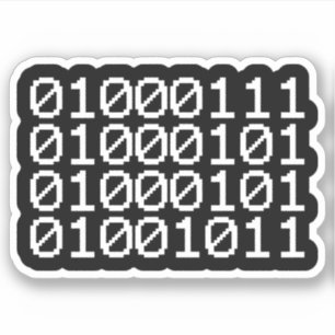 PEGATINA BINARY GEEK