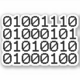 PEGATINA BINARY NERD