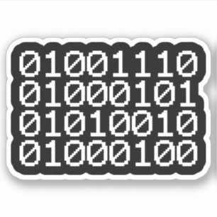PEGATINA BINARY NERD
