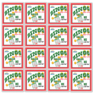 Pegatina bingo 14 x 14