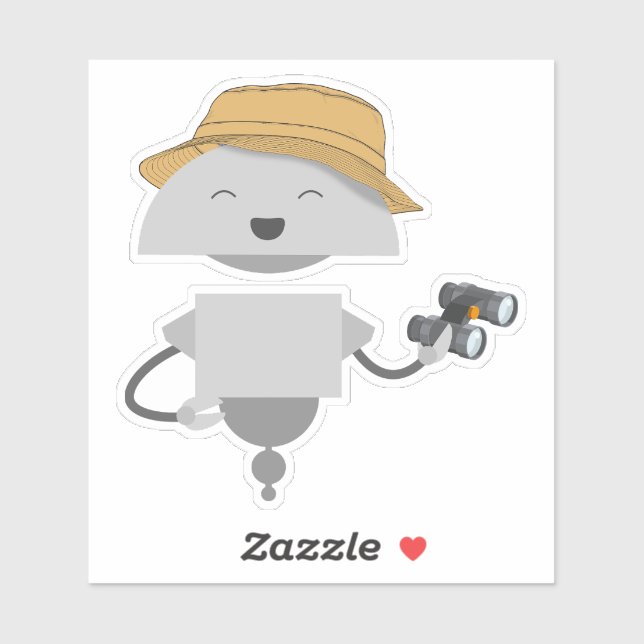 Pegatina Binoculares de Mia (Hoja)