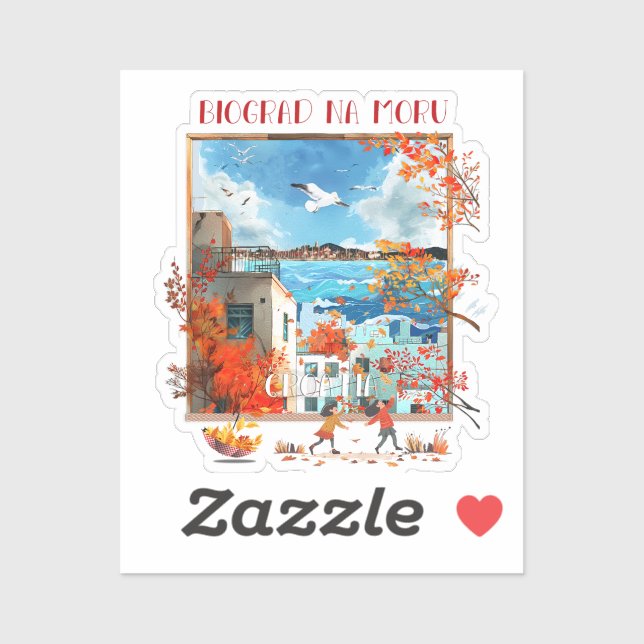 Pegatina Biograd na moru 2 (Hoja)