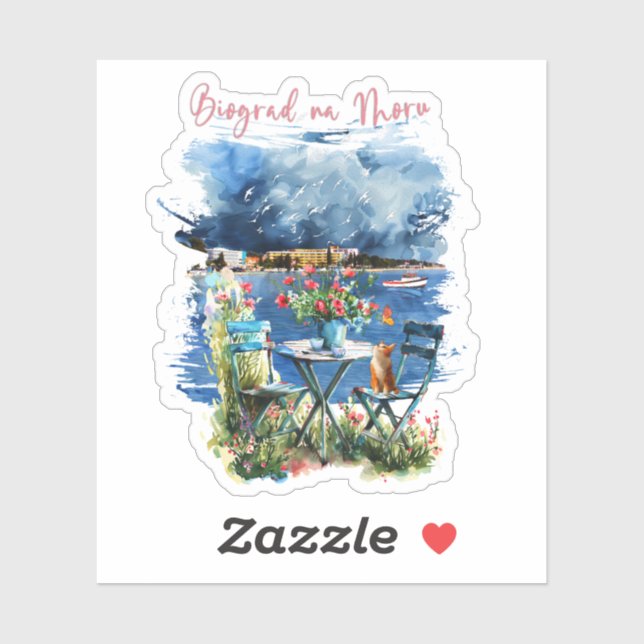 Pegatina Biograd na moru 3 (Hoja)