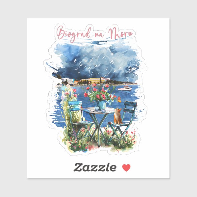 Pegatina Biograd na moru 3 (Hoja)