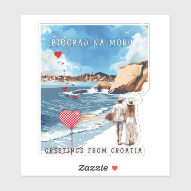 Pegatina Biograd na moru 5 (Hoja)