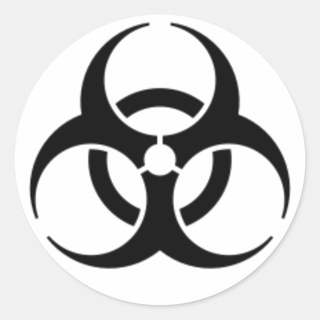 Pegatina BIOHAZARD (Anverso)