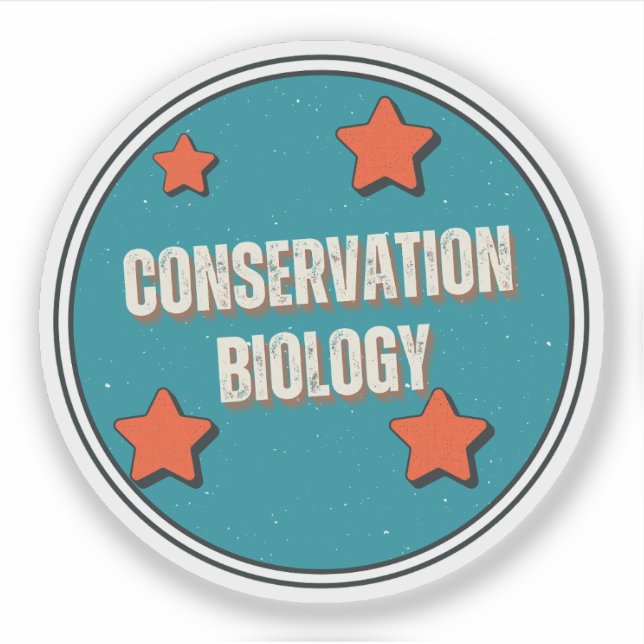 Pegatina Biología de la Conservación (Anverso)