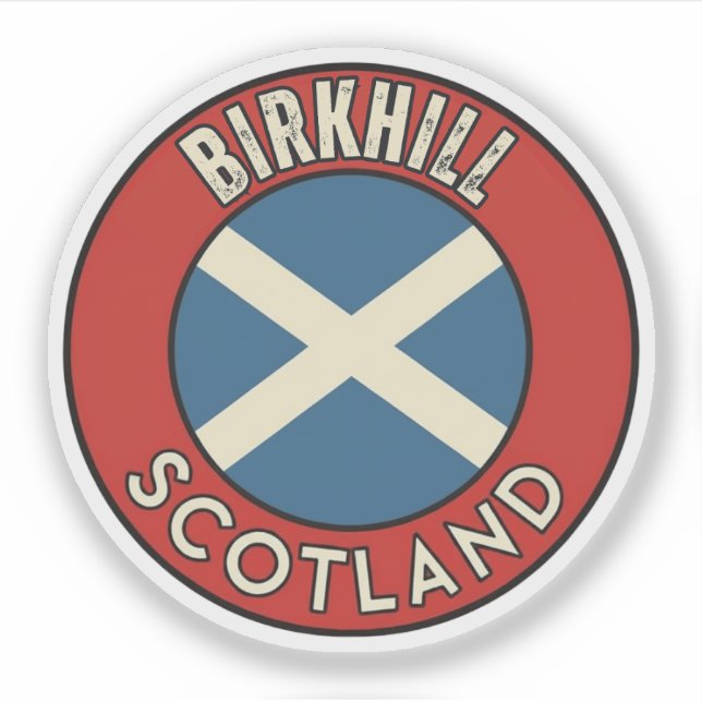 Pegatina Birkhill, Escocia (Anverso)