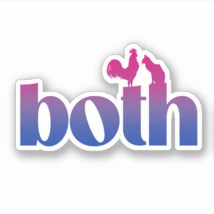 Pegatina Bisexual Ambos