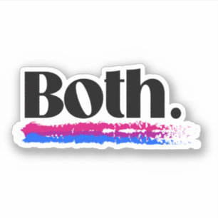 Pegatina Bisexual Ambos