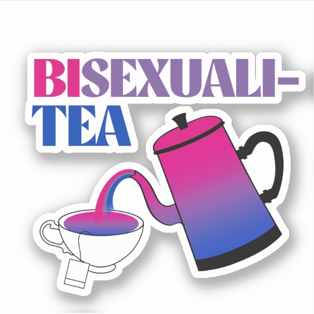 Pegatina Bisexualidad Bisexualidad (Anverso)